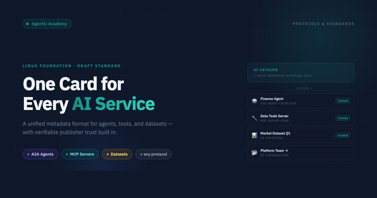 AI Card: One Standard for Every AI Service | Agentic Academy